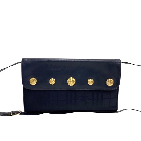 Burberry Navy Leather shoulder - Picture 1 of 10